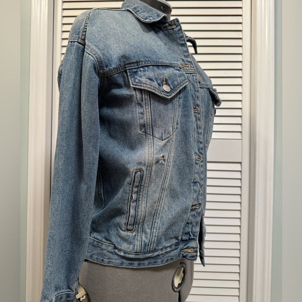 Wild Fable Distressed Jean Jacket - Women’s medium, loose fit